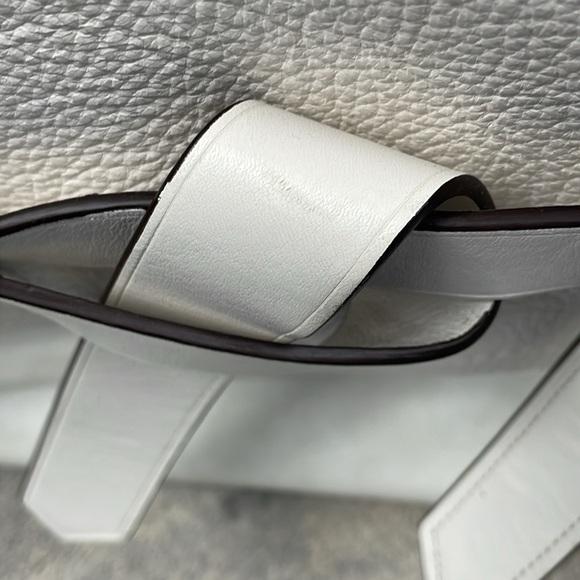 Reed Krakoff Large Boxer Tote Bag Purse White Leather Travel Business - Picture 10 of 16